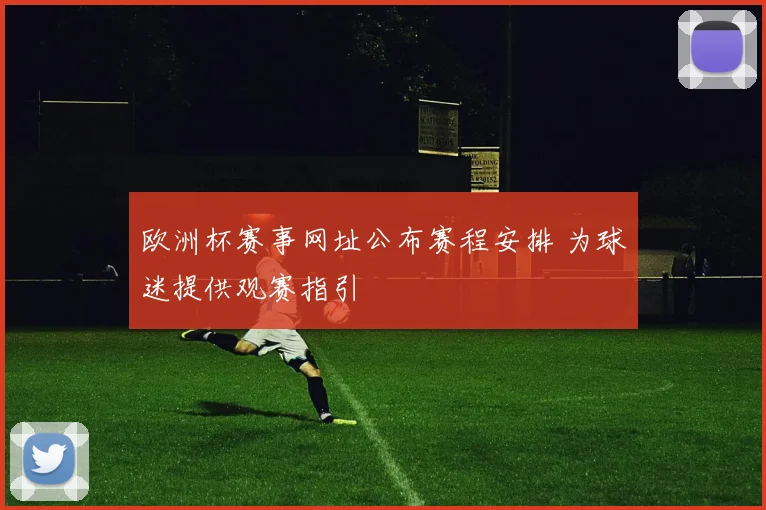 欧洲杯赛事网址公布赛程安排 为球迷提供观赛指引