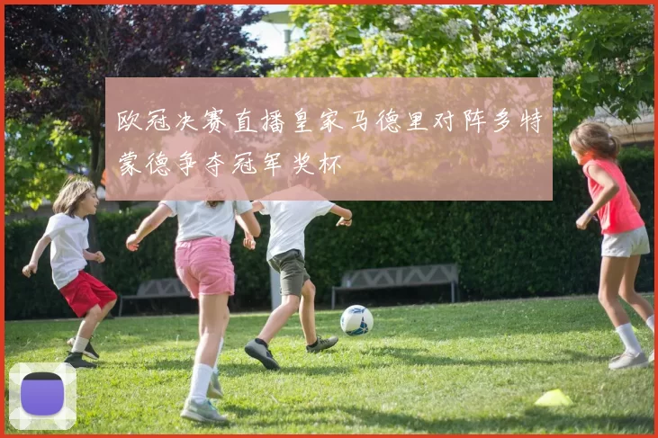 欧冠决赛直播皇家马德里对阵多特蒙德争夺冠军奖杯